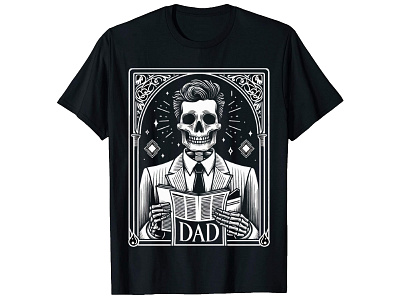 The Reader Tarot Funny Skeleton Reading T-Shirt dad dadtshirt fashion skeleton t shirt tarot tshirt tshirtdesign tshirts typography