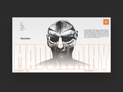 CTC#015 - Madvillainy graphic design ui webdesign