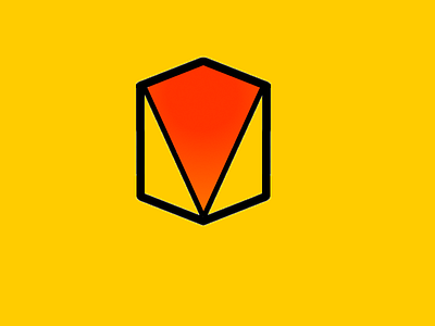 Minimalist Fox automn design fox logo minimalist orange yellow