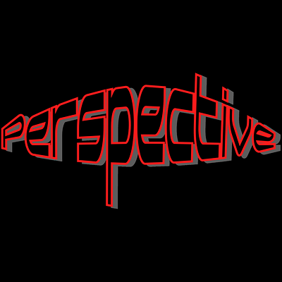 Perspective text effect branding design graphic design illustration typography
