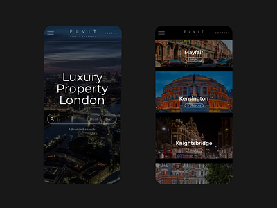 Property search mobile ui motion design animation branding dark ui design homepage interface london luxury website mobile animation mobile design motion design motion graphics property smooth scroll ui ui design uiux user interface ux web design