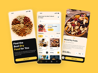 Dry Food App Design design dryfoodapp dryfooddesign dryfoodlandingpage dryfoodpage dryfoodui e commerce freelancedesigner landingpage mockup ui uidesign ux webdesignservice webdesigntips websitedesigns