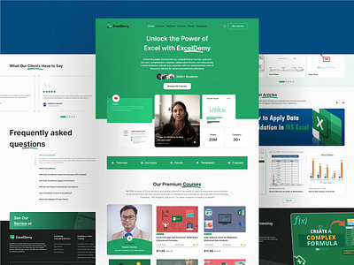 Excel Demy Website Design design e commerce exceldemy exceldesign excellandingpage excelui excelux excelwebsite freelancedesigner landingpage mockup ui uidesign ux webdesignservice webdesigntips websitedesigns