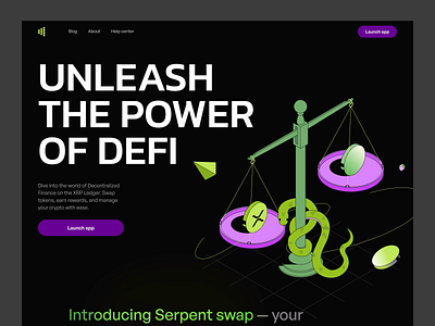 Serpent Swap landing page branding design graphic design illustration logo