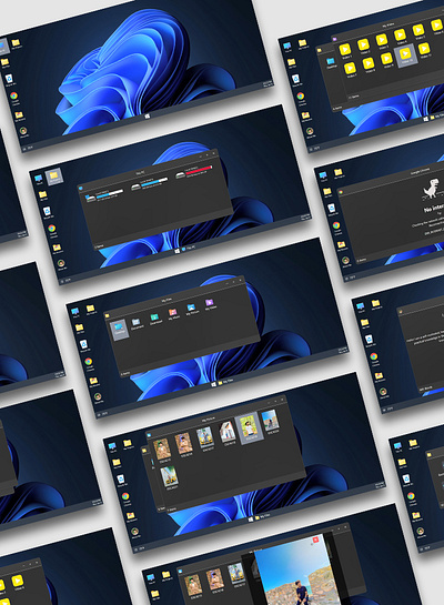 Windows 11 Theam Personal Portfolio dark figma logo personal portfolio photoshop portfolio portfolio ui portfolio website ui ui design uiux ux website windows11 windows11 portfoilo