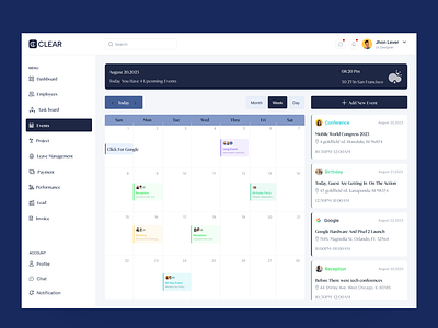 Event Management Web UI admin panel app design clean dashboard event app mobile app ui ui designer ui kit ui ux user interface ux ux designer web app