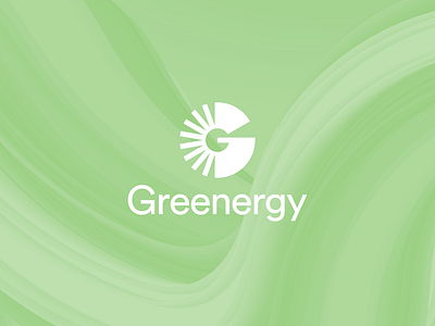 Unused Logo Concept for Greenergy abstract branding design energy g graphic design green logo muted ray rays sun