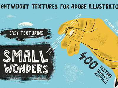 Small Wonders - 400 Texture Elements abstract shapes grain marks paint poster design retro shapes stamp subtle texture elements vintage