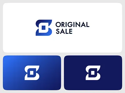 Unused Logo Concept blue branding dark design ecommerce gradient graphic design light logo minimalist modern