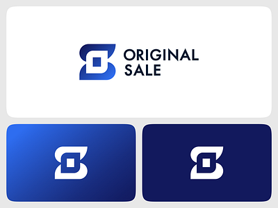Unused Logo Concept blue branding dark design ecommerce gradient graphic design light logo minimalist modern