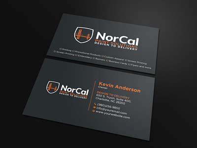 Norcal business card business card design editable graphic design illustrator vector