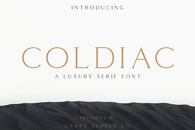 Coldiac - Luxury Serif Font advertising blogger business classy coldiac luxury serif font commercial exclusive expensive fancy fashion magazine merchandise namecard retail rich stylish