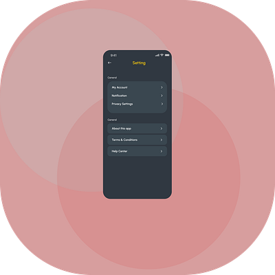 Setting UI mobile design apps designing figma setting mobile design ui ux