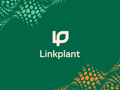 Linkplant logo (LP) mark branding leaf logo lp logo lp mark plant tree vegan