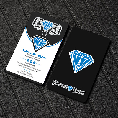 Dimond business card business card design editable graphic design logo vector