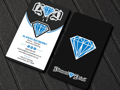 Dimond business card business card design editable graphic design logo vector