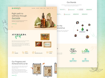 Kottakkal Ayurveda graphic design ux