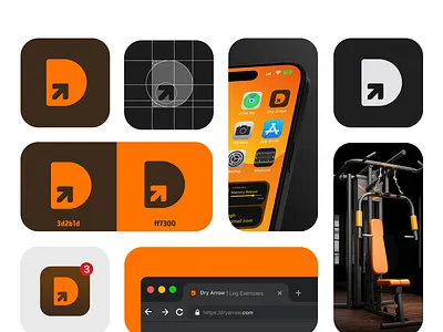 Unused 'D' Lettermark apple best logo designer brand identity branding d design d logo digital art doxicton favicon free mockups google graphic design gym logo icon ios icon logo logo grid logo gym microsoft premium mockups