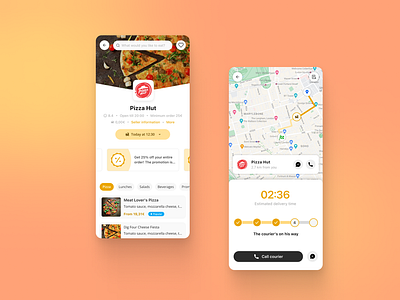 Delivery application delivery food interface mobile product design ui uiux ux