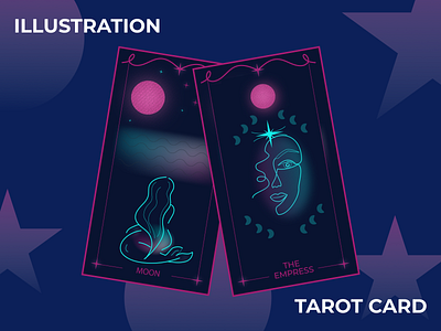 ILLUSTRATION - TAROT CARD astrology design figma graphic design illustration illustrator photoshop tarot cards ui