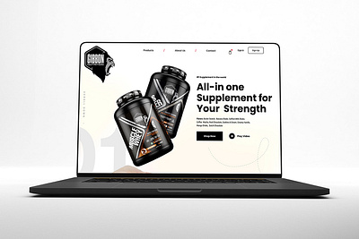 Nutrition Landing Page figma fitness graphic design logo ui ux