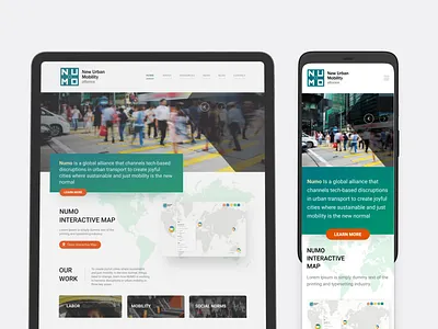Transforming Urban Mobility: Responsive Design for NUMO Alliance agency animation branding design illustration logo techbasedsolutions ui uiux ux web design web development