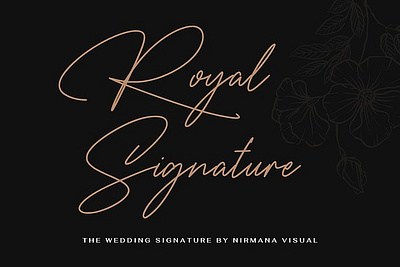 The Wedding Signature - Script business elegant elegant font feminine handwritten invitation magazine modern calligraphy modern font poster wedding caligraphy