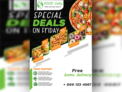 FOOD FLYER design graphic design illustration typography ui vector