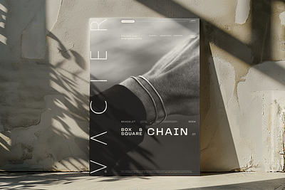 Vacier - Poster Ad branding design graphic design logo print typography