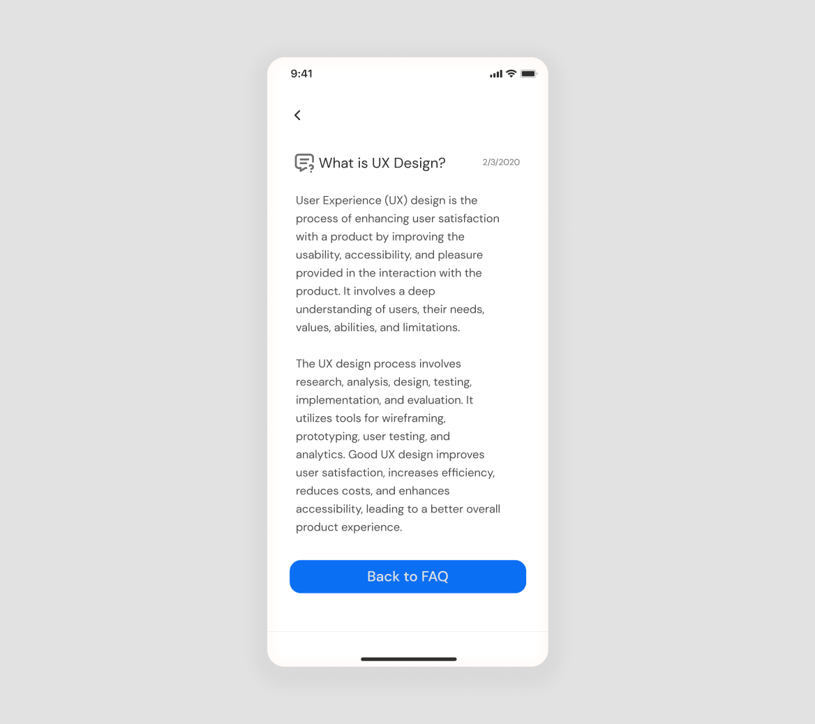 Daily UI, Expanded FAQ Section by Christine on Dribbble