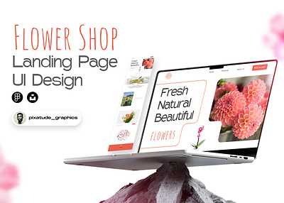 Flower Shop Landing Page UI Design 🌺 flower graphic design landing page shop ui webui