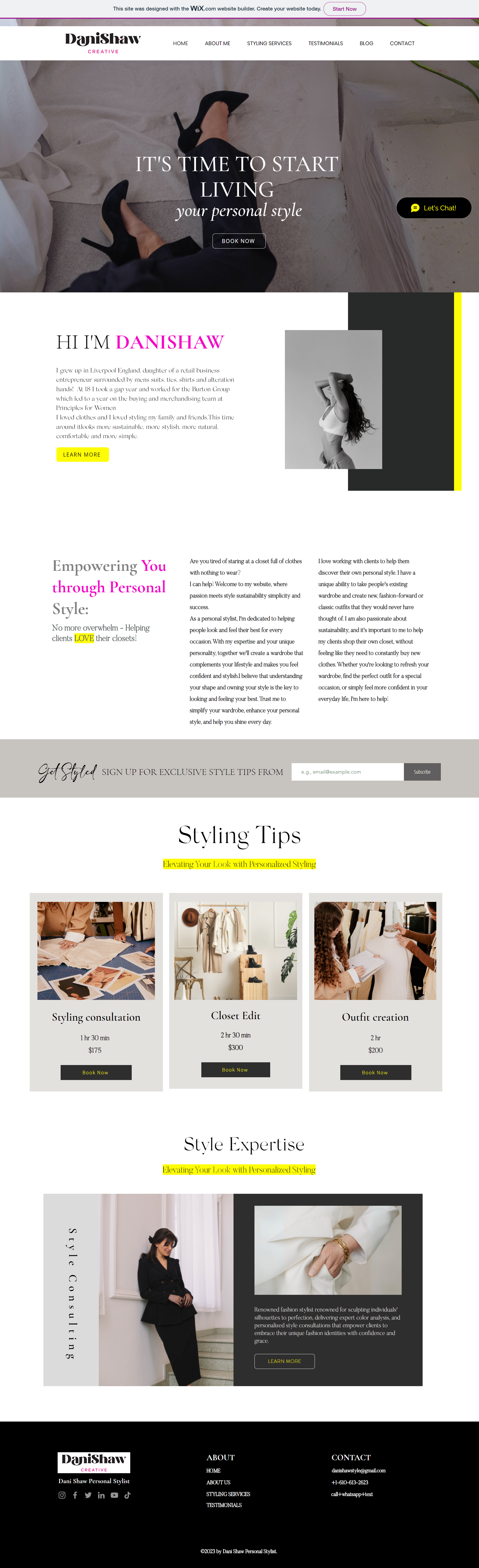 Fashion Website 3d animation branding fashion stylist graphic design logo motion graphics personal style style portfolio ui