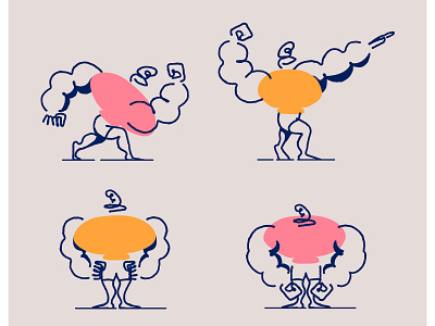 pose! bodybuilder branding design graphic design gym icon illustration line minimal pose retro simple