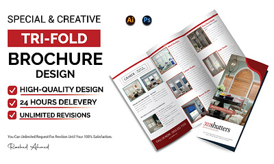 Trifold brochure design graphic design logo motion graphics