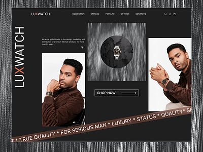 LUXURY WATCH ONLINE STORE design figma luxury watch online store ui ux