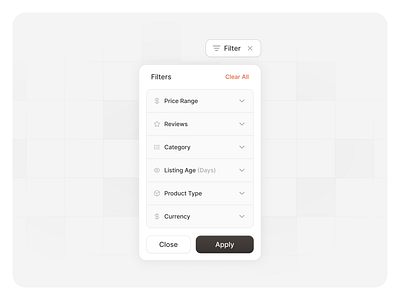 Toolsy: Dropdown Filter advanced app application dashboard design filter filtering graphic interface ui ux