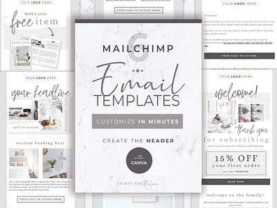 Mailchimp & Canva Templates | 6 Pack
