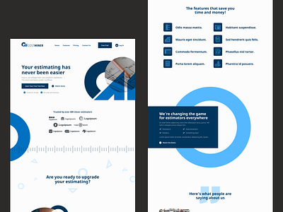 CostMiner Concept design ui website
