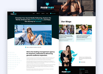 Onlyfans Agency website Design | Landing Page Design figma graphic design landing page design onlyfans onlyfans agency onlyfans agency website onlyfans agency website design onlyfans marketing agency onlyfans modeling website onlyfans website design uiux website design