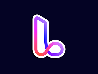Letter L abstract logo gradient logo logo startup logo