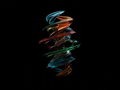 Liquid Glass 3d abstract abstract shape animation blender blender 3d colourful cycles glass loop motion graphics popular animation reflections render sound wave spinning transparent ui waveform website animation