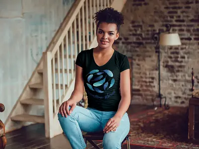 T-Shirt Design & Realistic Mockup branding design designinspiration graphic design illustration logo logo design tips print on demand t shirt ui ux vector