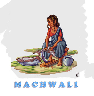 Personal Character design : Machwali character design character illustration comic book gaming graphic design illustration typography