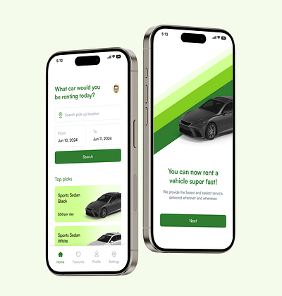 Car Rental App app design mobile app ui ux