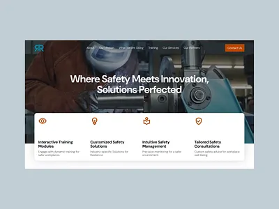 Workplace Safety Website Design animation business website desktop motion graphics safety ui ui animation ui design ui designer uiux ux web design website website design workplace workplace website