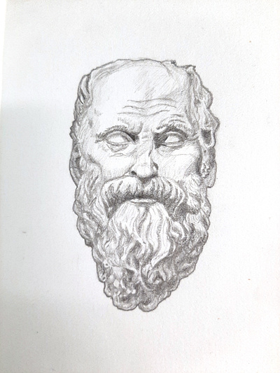 Diogenes handmade illustration pencil