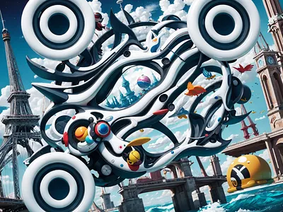 Dreamscape QR Code Art: A Surreal Journey barcode dreamscape mobile marketing qr code qr code art qr code design qr codes surreal