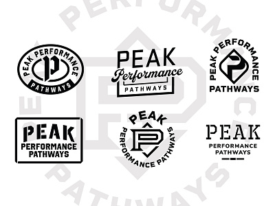 Peak Performance Pathways Logo Options baseball logo coaching logo counselor logo iowa logo peak softball logo sports badge sports logo wrestling logo