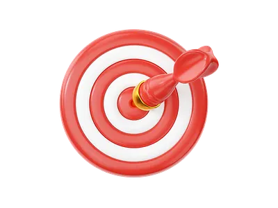 On target 3d accuracy achievment arrow blender business composition cycles dart game goal graphic design illustration play red render stock target white work