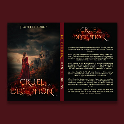 “Cruel Deception” Book Cover book cover book design